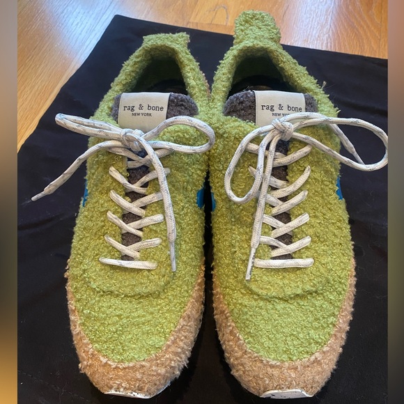 Rag & Bone Green Boucle Sneakers - Picture 9 of 9